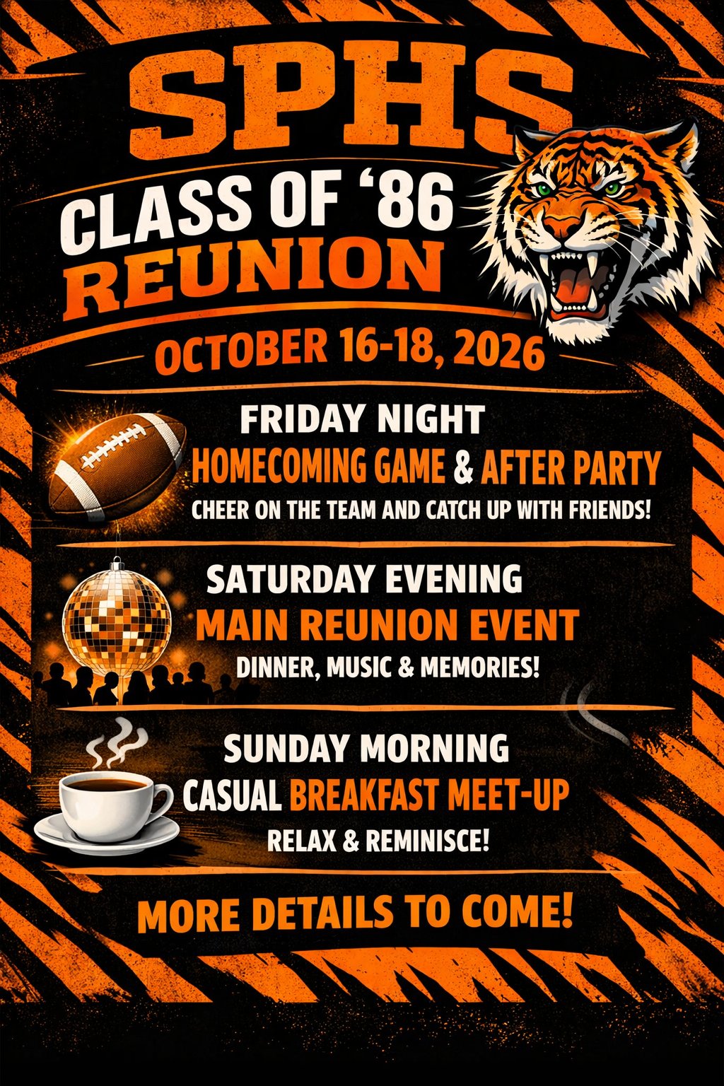 SPHS Class of 86 Reunion Save the Date